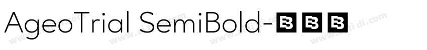 AgeoTrial SemiBold字体转换 AgeoTrial SemiBold字体转换